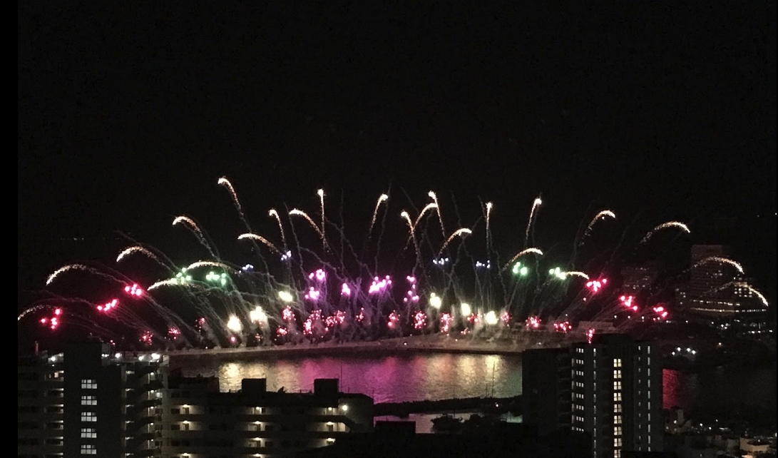 熱海海上花火大会が見られるホテル・旅館16選_リラックスリゾートホテル花火風景01