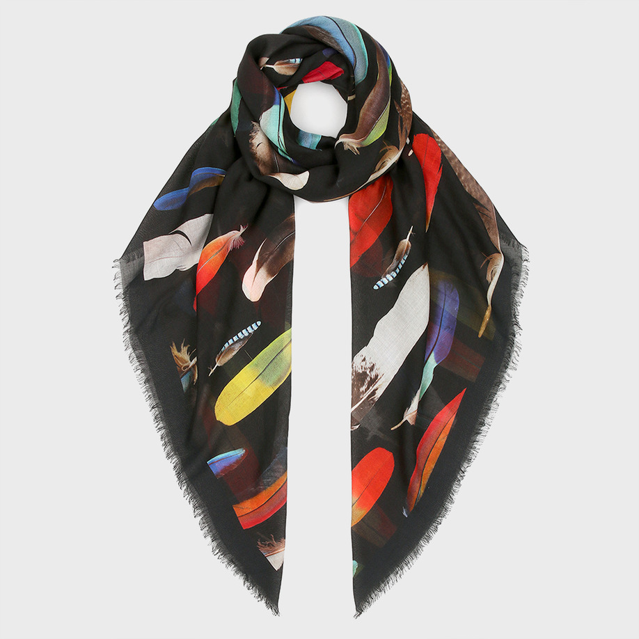 勤労感謝の日のプレゼントランキング_ポール・スミスマフラー_【Feather】 プリントストール