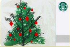 スタバ_クリスマスカード_発売日_2015年バージョンのクリスマスツリーカード