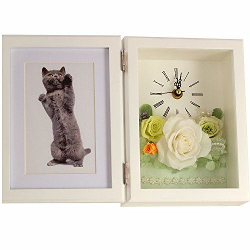 勤労感謝の日のプレゼントランキング_プリザードフラワー_Azurosa フォトフレーム＆時計