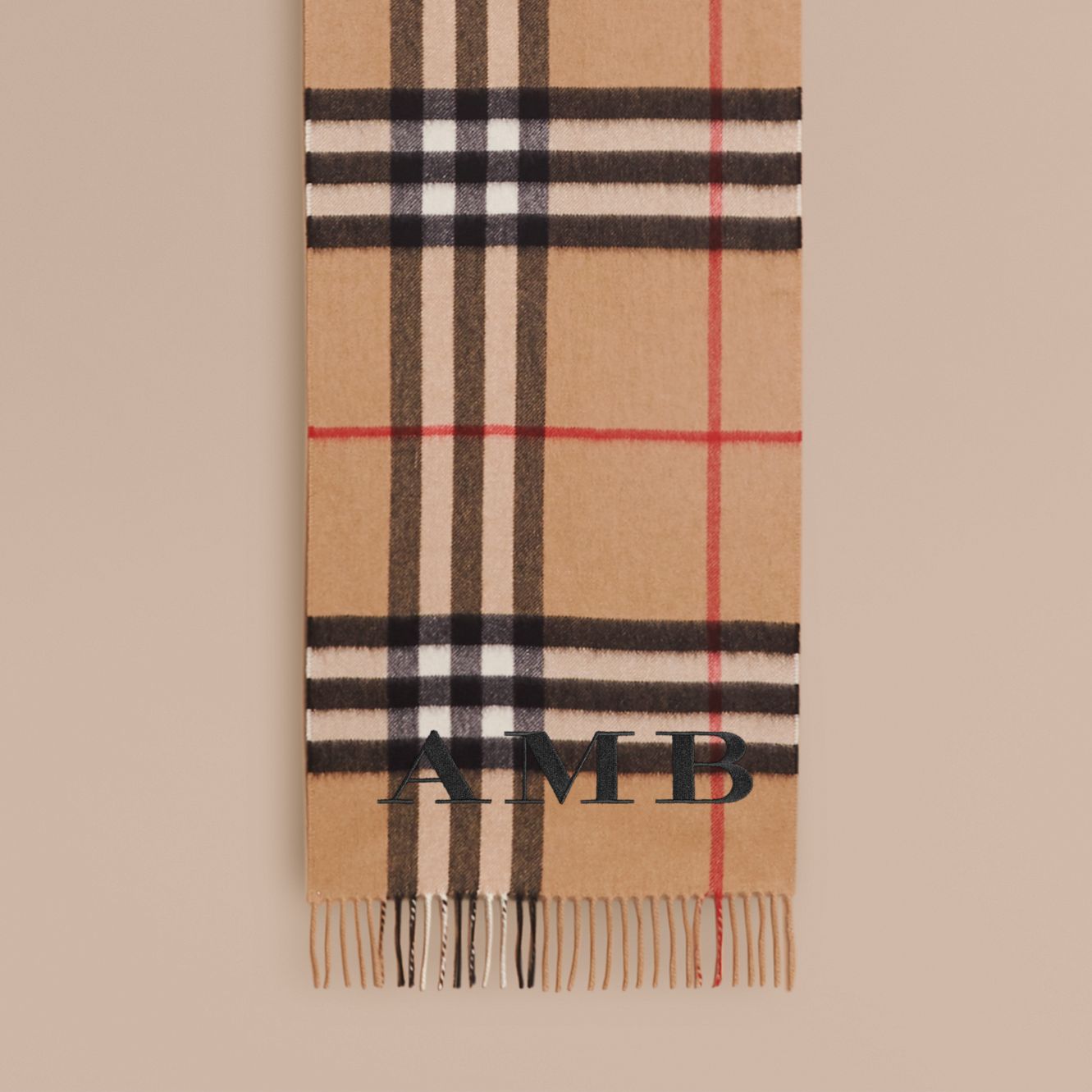 勤労感謝の日のプレゼントランキング_バーバーリーマフラー_クラシック カシミアスカーフ ウィズ バーバリービースト モチーフ