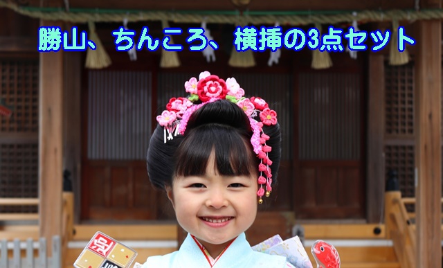 753,勝山,ちんころ,横挿し,髪飾り