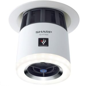 シャープ天井設置型プラズマクラスターイオン発生機ニオワンLEDIG-HTA20-W