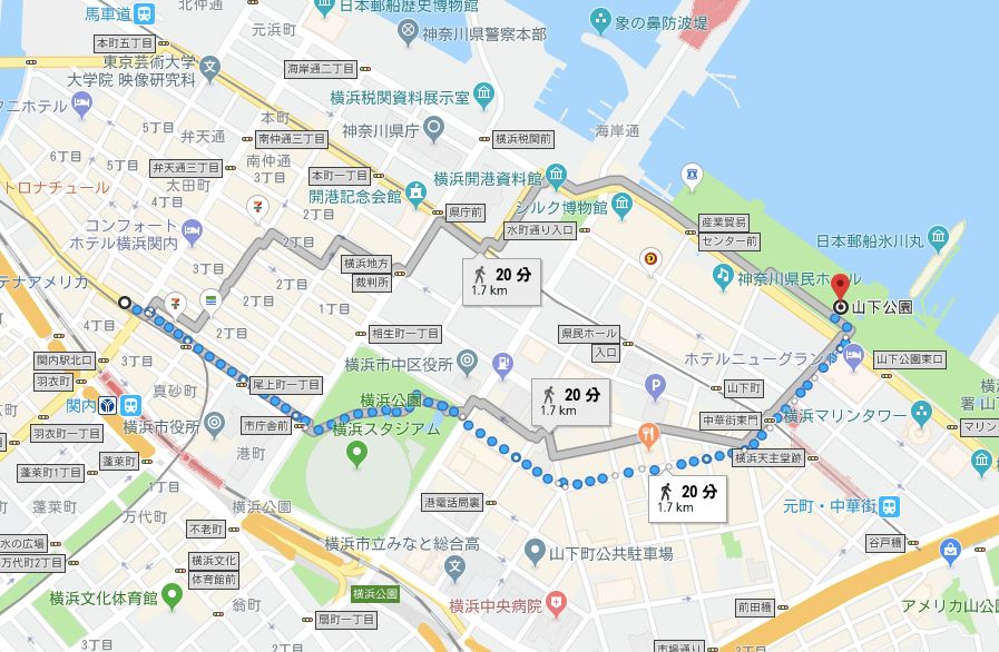 山下公園へのアクセス方法を徹底解説。電車、バス、船で楽に楽しく行く方法
