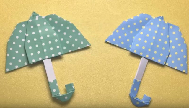 梅雨の折り紙の簡単な作り方集38選 傘 あじさい ブーツ カエル他