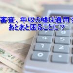 賃貸審査、年収の嘘は通用する?あとあと困ることに?